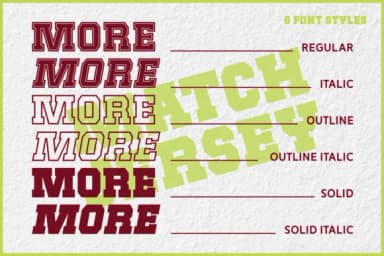 Match Jersey by Darman (7NTypes) — Slab Serif Font — thumbnail 3