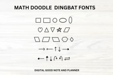 Math Doodle by fonty88 — Dingbats Font — thumbnail 1