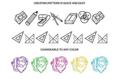 Math Doodle by digitalplannerland — Dingbats Font — thumbnail 3