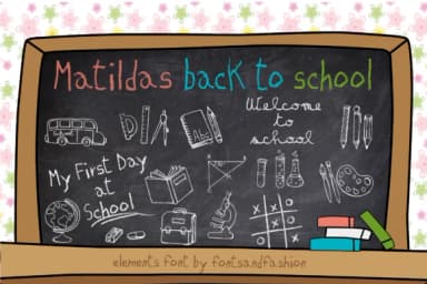Matildas Back to School by Fontsandfashion — Dingbats Font — thumbnail 1