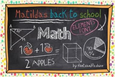 Matildas Back to School by Fontsandfashion — Dingbats Font — thumbnail 3