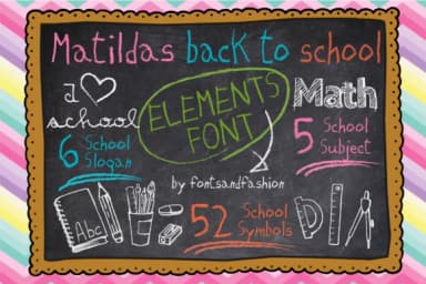 Matildas Back to School by Fontsandfashion — Dingbats Font — thumbnail 4