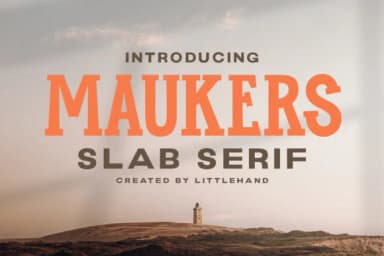 Maukers by letterhend — Slab Serif Font — thumbnail 1