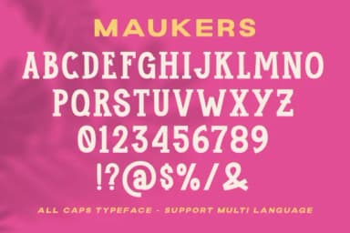 Maukers by letterhend — Slab Serif Font — thumbnail 8