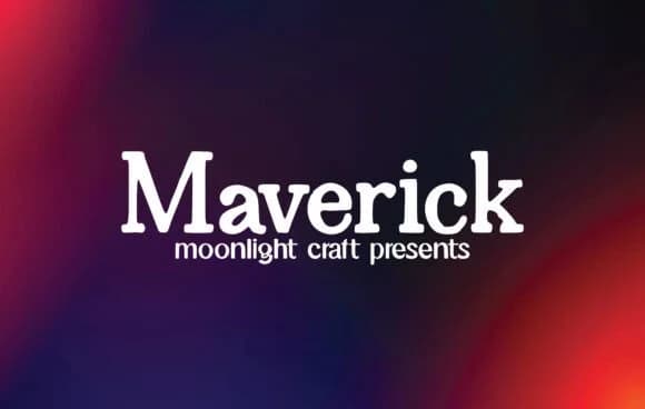 Maverick by moonlight craft — Slab Serif Font