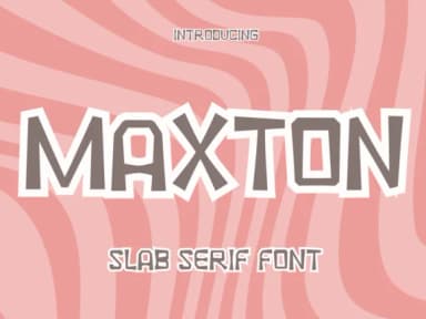 Maxton by Pukka De — Slab Serif Font — thumbnail 1