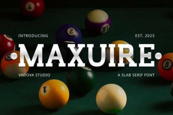 Maxuire by Vadova Std — Slab Serif Font