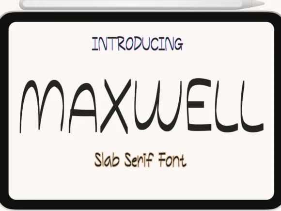 Maxwell by Pukka De — Slab Serif Font