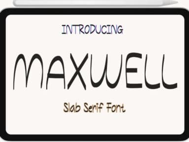 Maxwell by Pukka De — Slab Serif Font — thumbnail 1