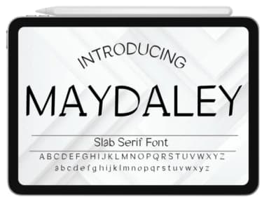 Maydaley by Pukka De — Slab Serif Font — thumbnail 1