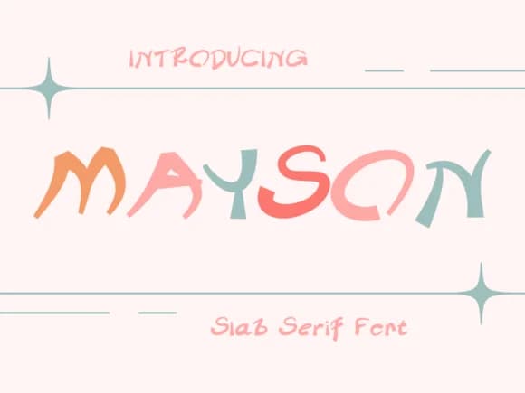 Mayson by Pukka De — Slab Serif Font