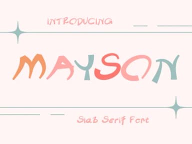 Mayson by Pukka De — Slab Serif Font — thumbnail 1