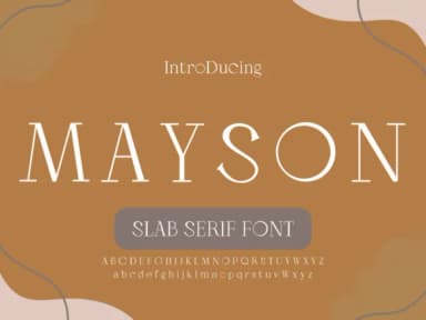 Mayson by Pukka De — Slab Serif Font — thumbnail 1