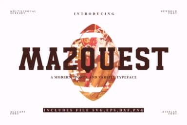 Mazquest by MaxWyner Shop — Slab Serif Font — thumbnail 1