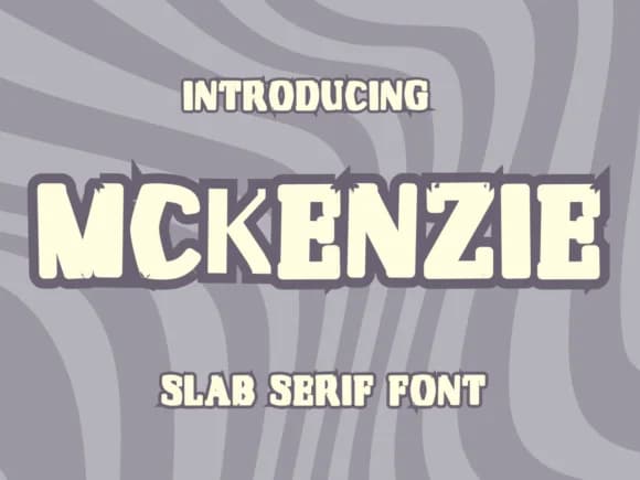 Mckenzie by Pukka De — Slab Serif Font