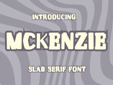Mckenzie by Pukka De — Slab Serif Font — thumbnail 1