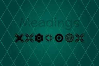 Meadings by Freebies — Dingbats Font — thumbnail 2