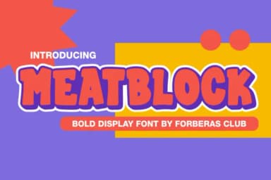Meatblock by Forberas Club — Slab Serif Font — thumbnail 1
