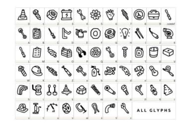 Mechanic Tools by YandiDesigns — Dingbats Font — thumbnail 2