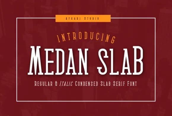Medan by afkaristudio — Slab Serif Font