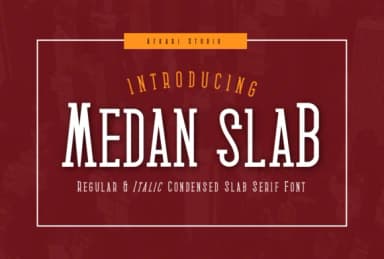 Medan by afkaristudio — Slab Serif Font — thumbnail 1