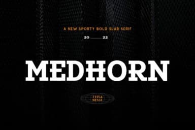 Medhorn by Typia Nesia — Slab Serif Font — thumbnail 1