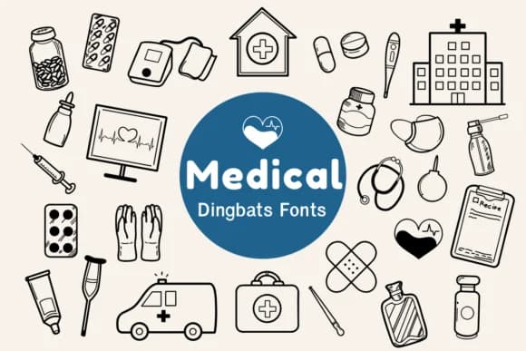 Medical by Nun Sukhwan — Dingbats Font