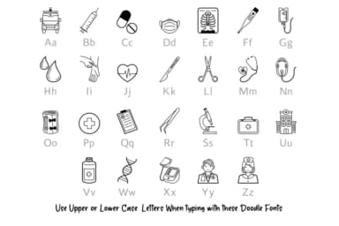 Medical Doodle by digitalplannerland — Dingbats Font — thumbnail 2