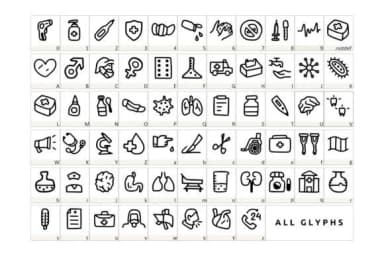 Medical Doodle by YandiDesigns — Dingbats Font — thumbnail 2