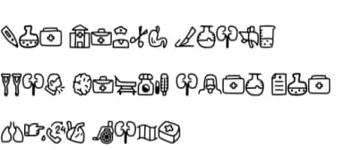 Medical Doodle by YandiDesigns — Dingbats Font — thumbnail 6
