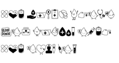 Medical Doodle by Nun Sukhwan — Dingbats Font — thumbnail 8