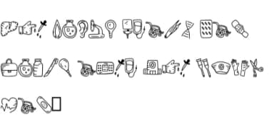 Medical Doodle by CrafterFonts — Dingbats Font — thumbnail 5