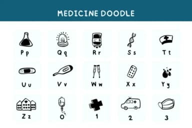 Medicine Doodle by Bee piyanuch — Dingbats Font — thumbnail 6
