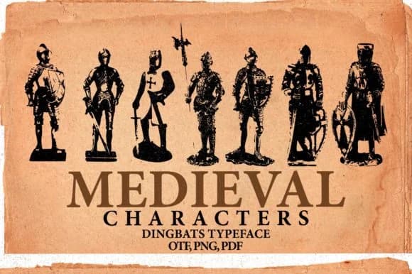 Medieval Characters by Minimalistartstudio — Dingbats Font