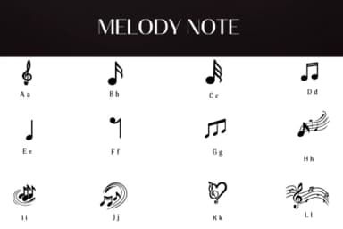 Melody Notes by Heartcraft Atelier — Dingbats Font — thumbnail 2