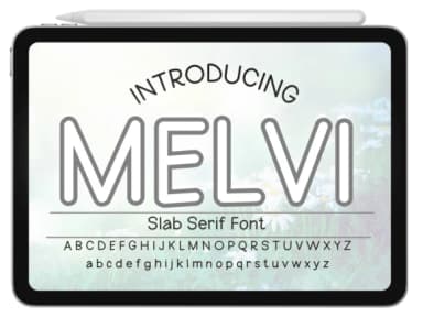 Melvi by Pukka De — Slab Serif Font — thumbnail 1