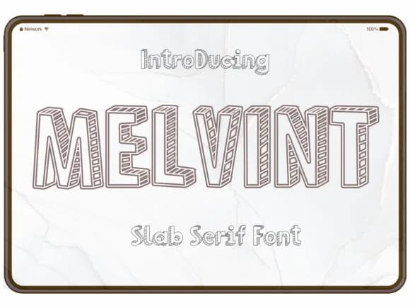 Melvint by Pukka De — Slab Serif Font