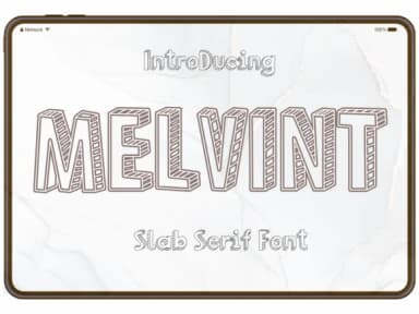 Melvint by Pukka De — Slab Serif Font — thumbnail 1