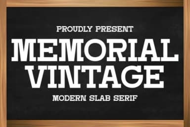 Memorial Vintage by Intype Studio — Slab Serif Font — thumbnail 1