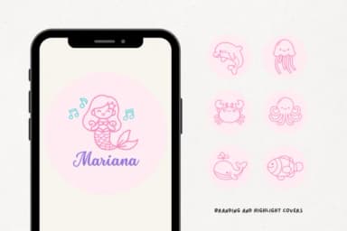 Mermaid Doodle by Babymimiart — Dingbats Font — thumbnail 6