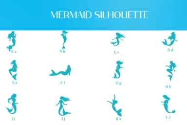 Mermaid Silhouette by Heartcraft Atelier — Dingbats Font — thumbnail 3