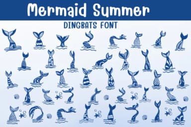 Mermaid Summer by Sontaya — Dingbats Font — thumbnail 1