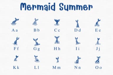 Mermaid Summer by Sontaya — Dingbats Font — thumbnail 2