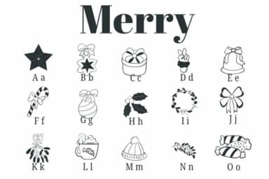 Merry by Suphitchaya — Dingbats Font — thumbnail 2