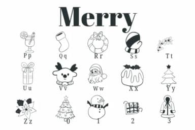 Merry by Suphitchaya — Dingbats Font — thumbnail 3