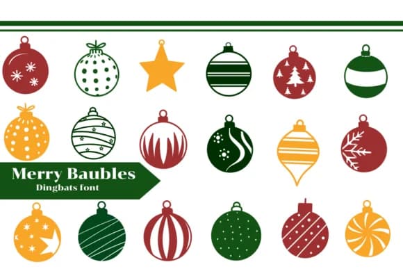 Merry Baubles by Apiwat Type — Dingbats Font