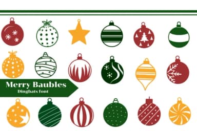 Merry Baubles by Apiwat Type — Dingbats Font — thumbnail 1