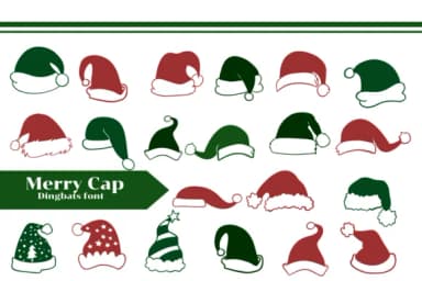 Merry Cap by Apiwat Type — Dingbats Font — thumbnail 1