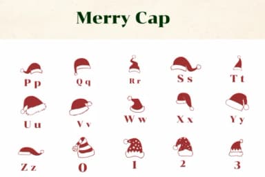 Merry Cap by Apiwat Type — Dingbats Font — thumbnail 3