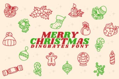 Merry Christmas by Chonada — Dingbats Font — thumbnail 1
